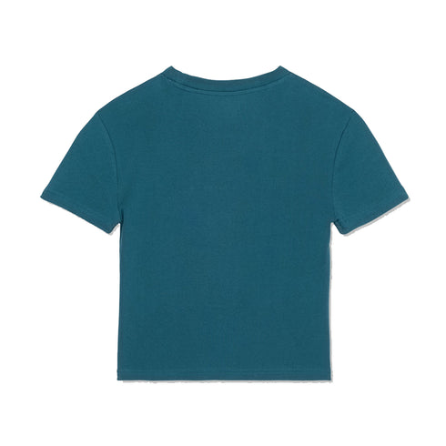 Volcom Womens Volcomstone Tight T-Shirt - Crop Emerald Green - Emg - Streetart.fr